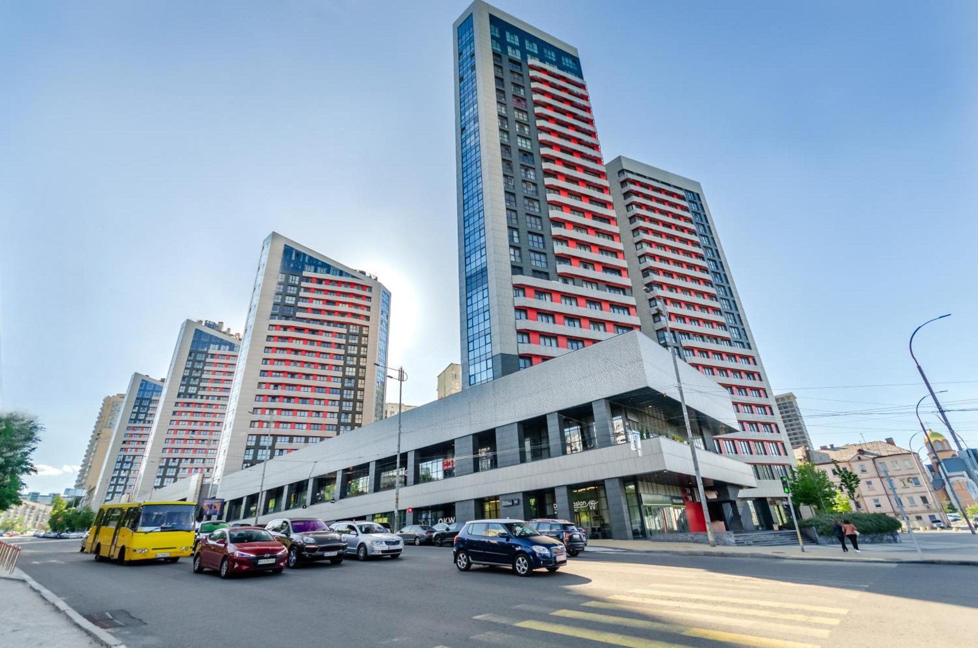 Petrovdom 205-206 Panoramic City View Apartments At Rc Kvartet, Central Railway Station Kyiv Exterior foto